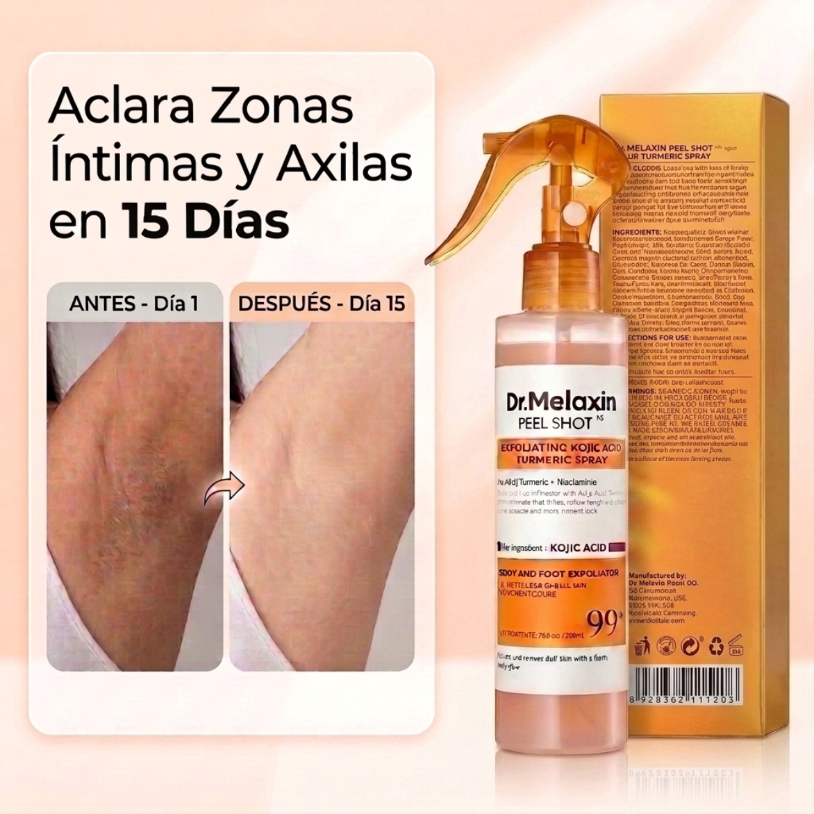 Dr. Melaxin ° Aclara Zonas Íntimas y Axilas en 15 Días 🌸 ✨