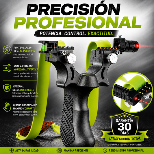 🎯 RESORTERA DE PRECISIÓN CON LÁSER Pro™ + ENVÍO GRATIS 🎁