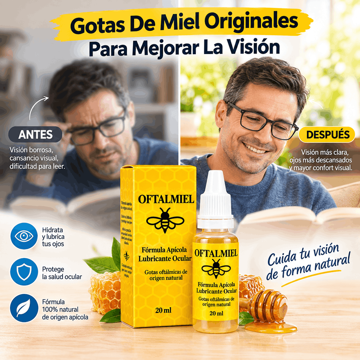 Gotas Oftalmiel Originales ° Mejora Tu Visión Con Gotas De Miel 🐝