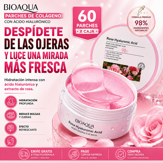 Parches De Acido Hialuronico Para Eliminar Las Ojeras Al Instante ° Contiene 60 Parches