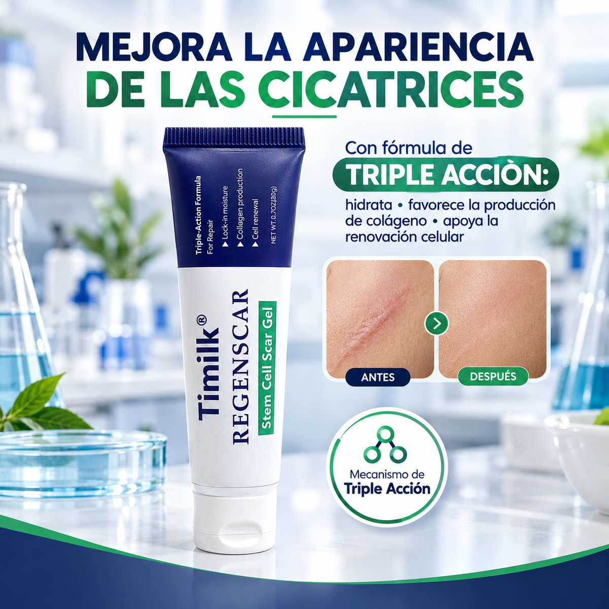 Gel Reparador De Cicatrices ° Olvídate De Esas Cicatrices Que Atormentan Tu Vida.